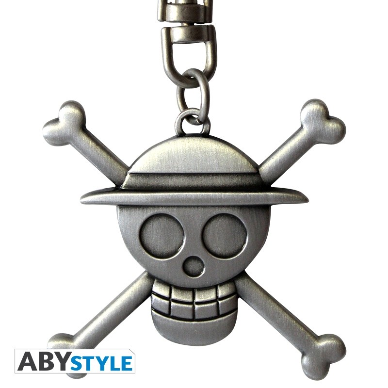 one-piece-porte-cles-3d-skull-luffy