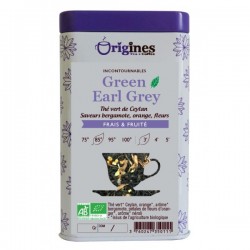 Thé Vert Bio Green Earl Grey Ceylan  100 g